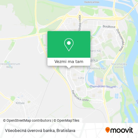 Všeobecná úverová banka mapa