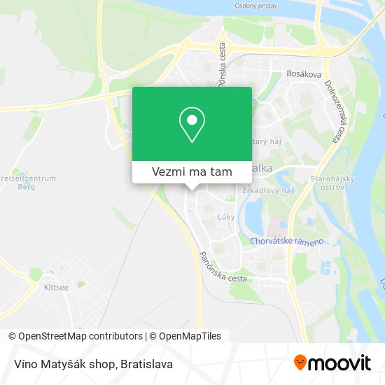 Víno Matyšák shop mapa