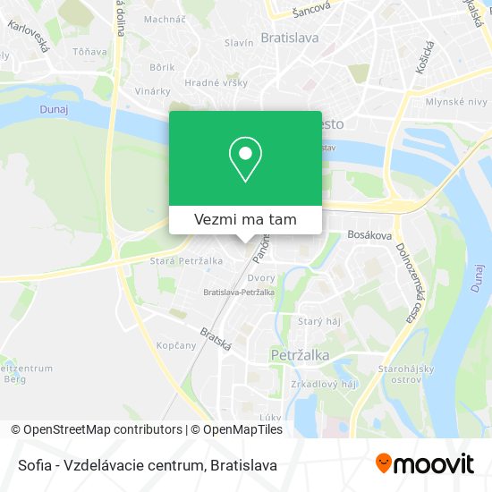 Sofia - Vzdelávacie centrum mapa