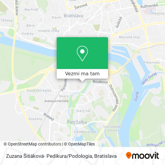 Zuzana Šišáková- Pedikura / Podologia mapa