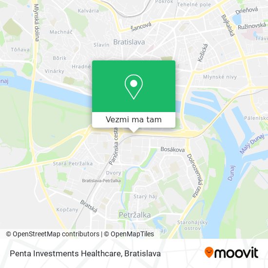 Penta Investments Healthcare mapa