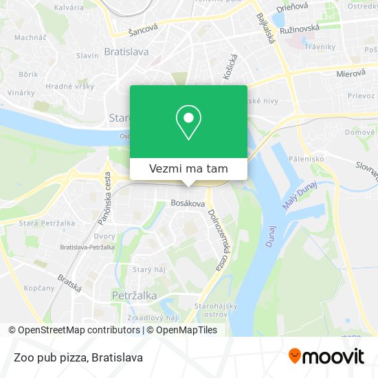 Zoo pub pizza mapa