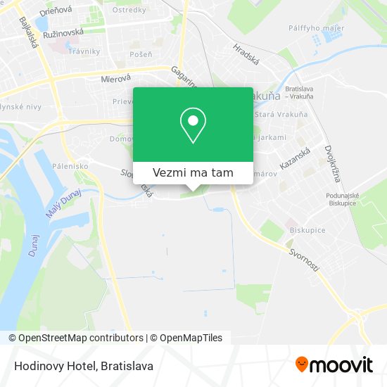 Hodinovy Hotel mapa
