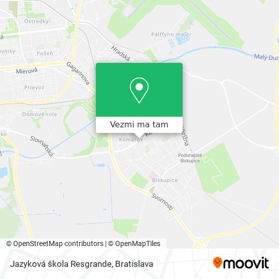 Jazyková škola Resgrande mapa