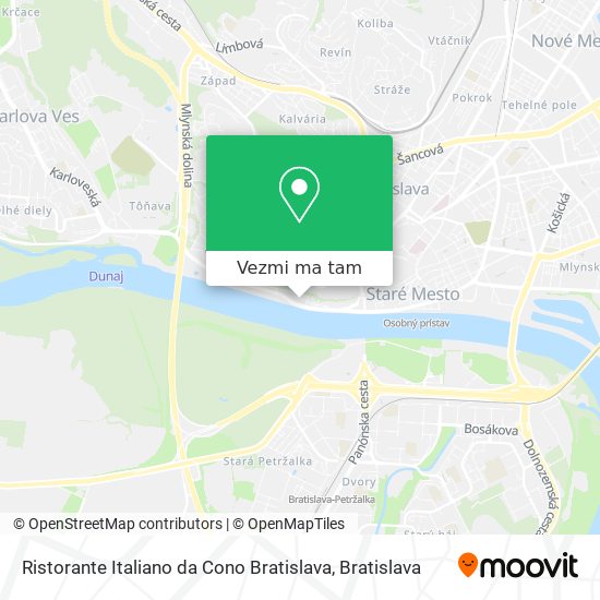 Ristorante Italiano da Cono Bratislava mapa