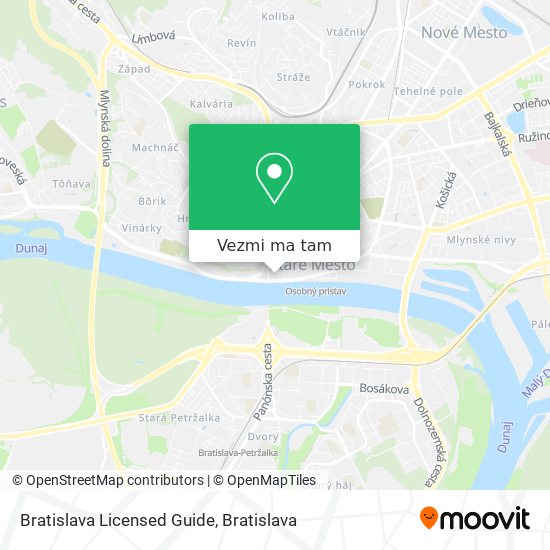 Bratislava Licensed Guide mapa