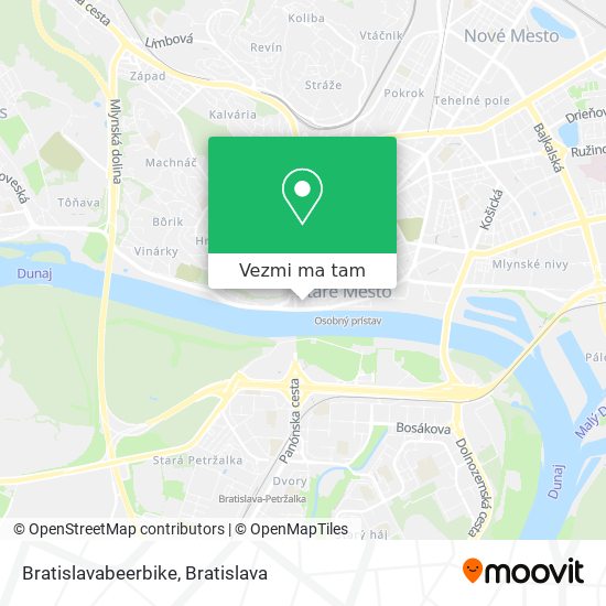 Bratislavabeerbike mapa