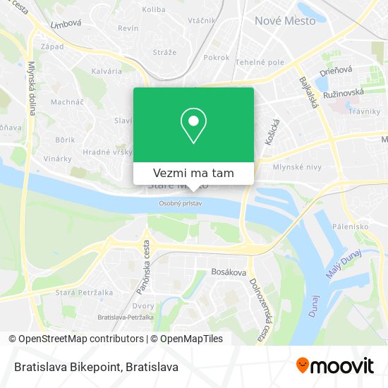 Bratislava Bikepoint mapa