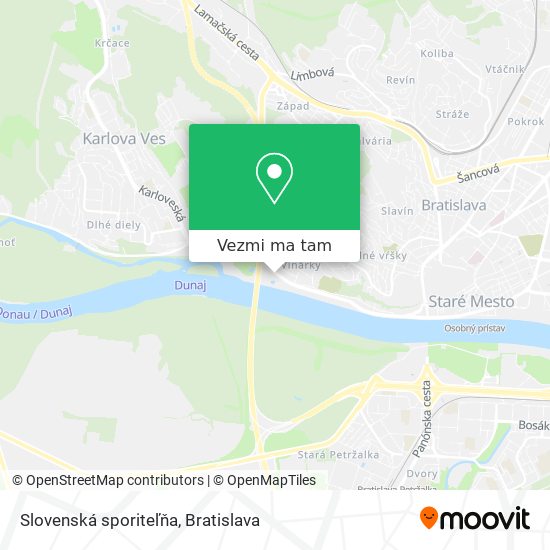 Slovenská sporiteľňa mapa