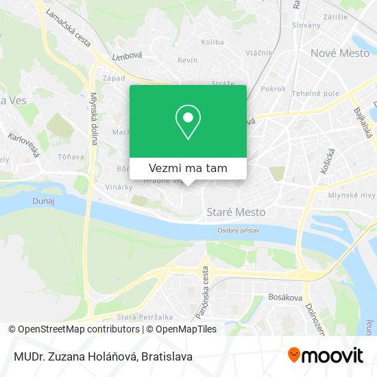 MUDr. Zuzana Holáňová mapa