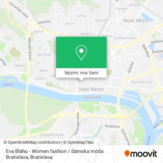Eva Blaho - Women fashion / dámska móda Bratislava mapa