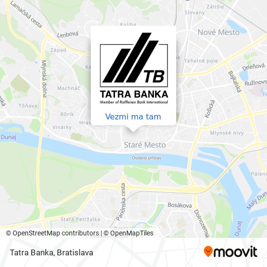 Tatra Banka mapa