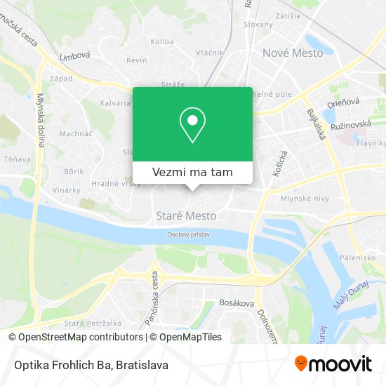 Optika Frohlich Ba mapa