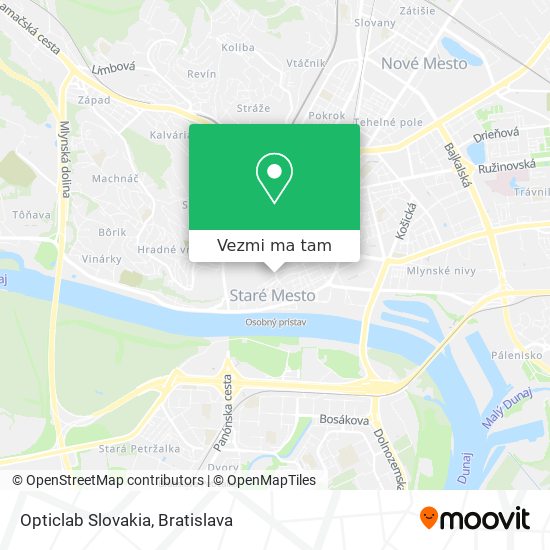 Opticlab Slovakia mapa