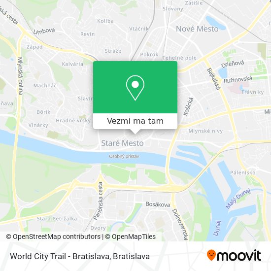 World City Trail - Bratislava mapa