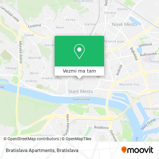 Bratislava Apartments mapa