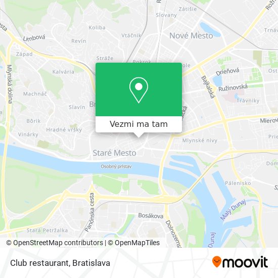 Club restaurant mapa