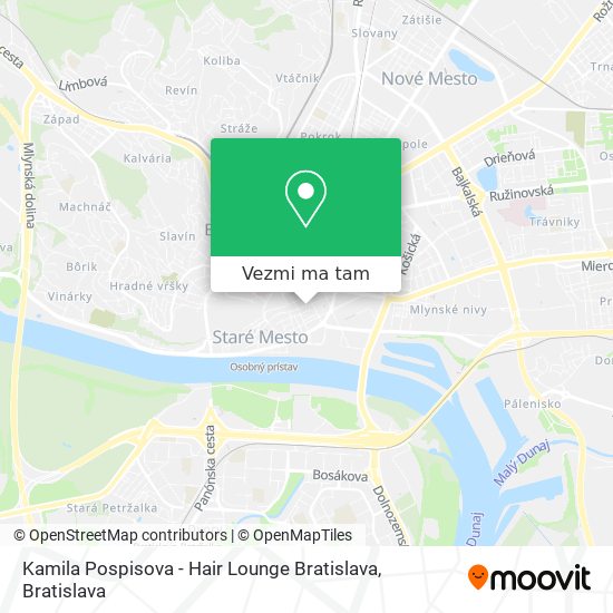 Kamila Pospisova - Hair Lounge Bratislava mapa