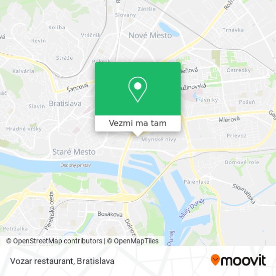 Vozar restaurant mapa