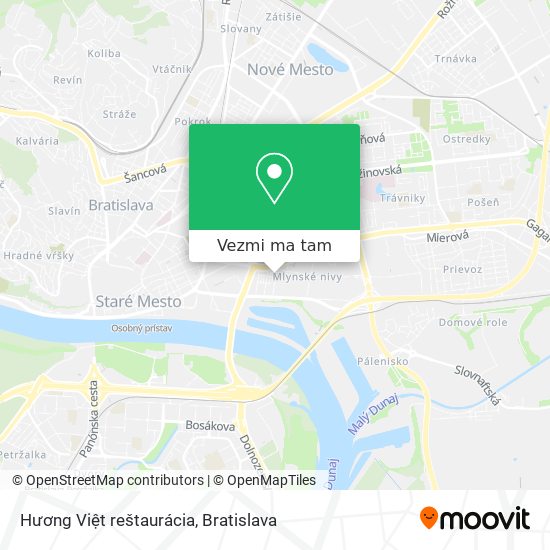 Hương Việt reštaurácia mapa