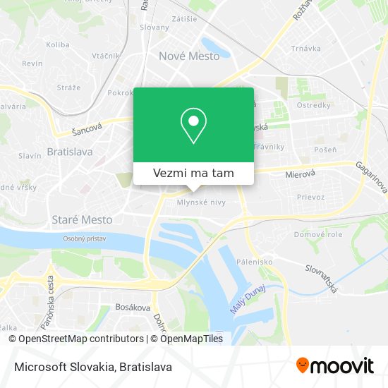 Microsoft Slovakia mapa