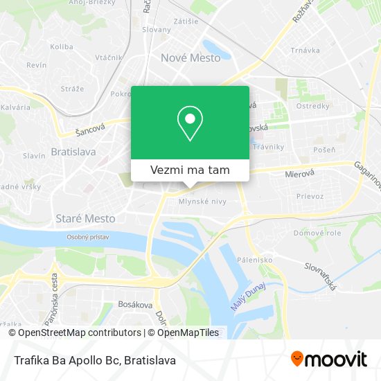 Trafika Ba Apollo Bc mapa