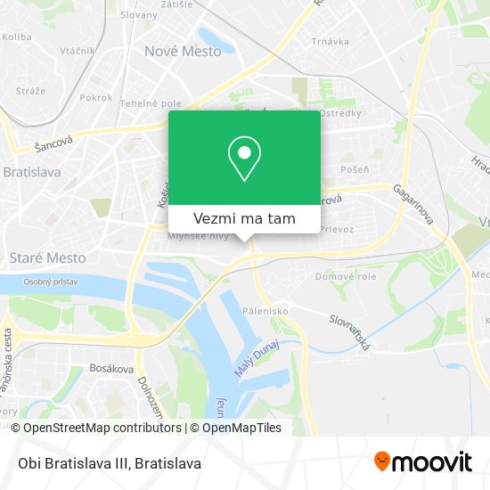 Obi Bratislava III mapa