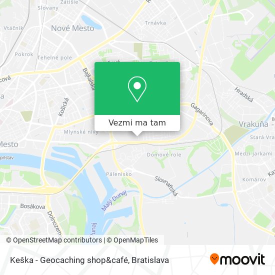 Keška - Geocaching shop&café mapa