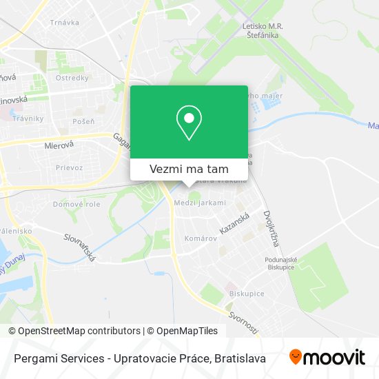 Pergami Services - Upratovacie Práce mapa