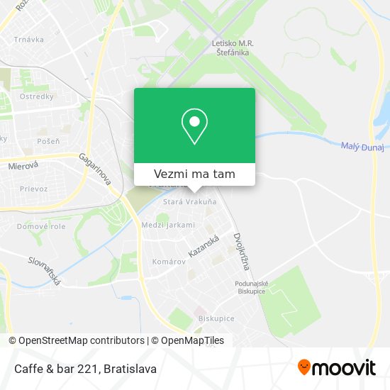 Caffe & bar 221 mapa