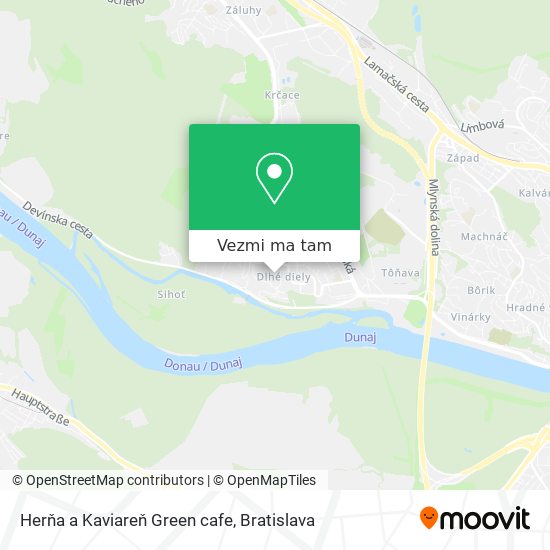 Herňa a Kaviareň Green cafe mapa