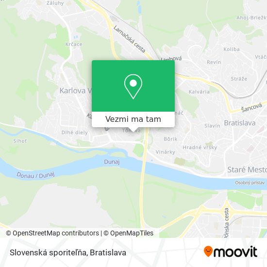 Slovenská sporiteľňa mapa