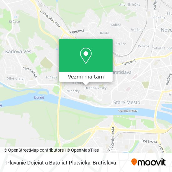 Plávanie Dojčiat a Batoliat Plutvička mapa