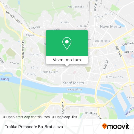 Trafika Presscafe Ba mapa