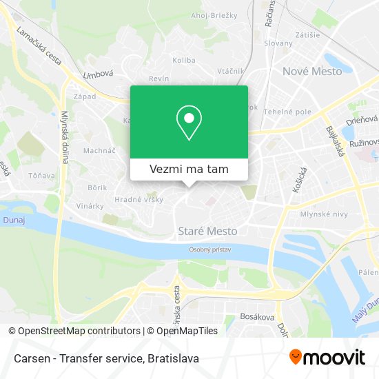 Carsen - Transfer service mapa