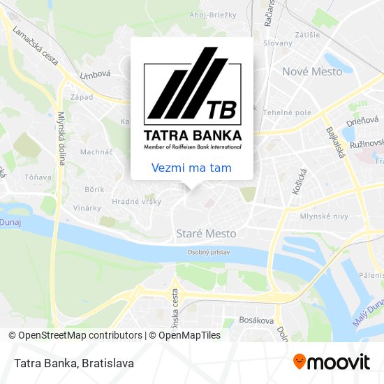 Tatra Banka mapa