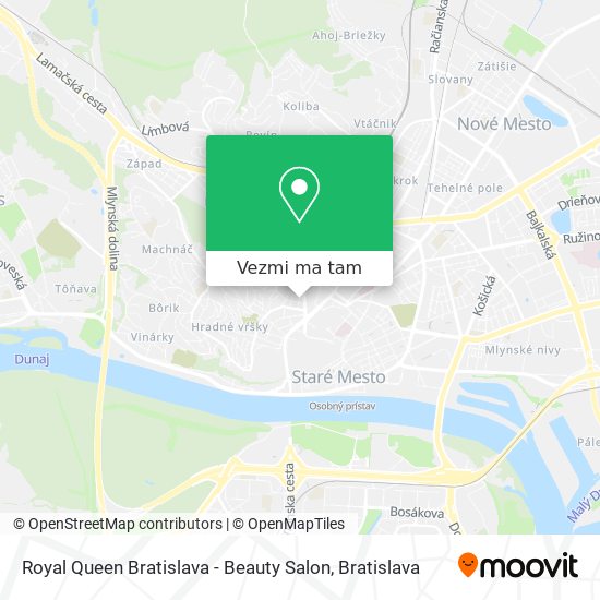 Royal Queen Bratislava - Beauty Salon mapa