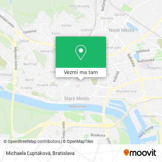 Michaela Ľuptáková mapa