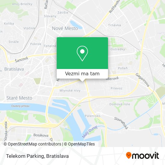 Telekom Parking mapa