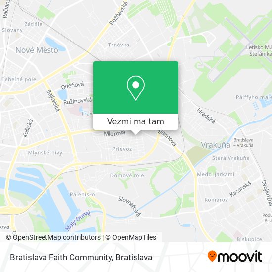 Bratislava Faith Community mapa