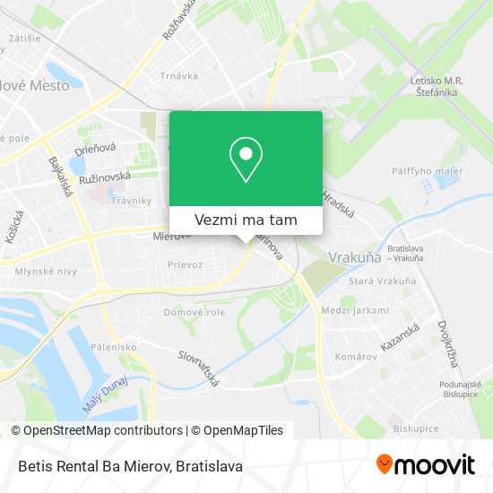 Betis Rental Ba Mierov mapa