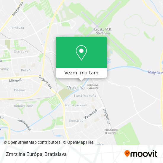 Zmrzlina Európa mapa