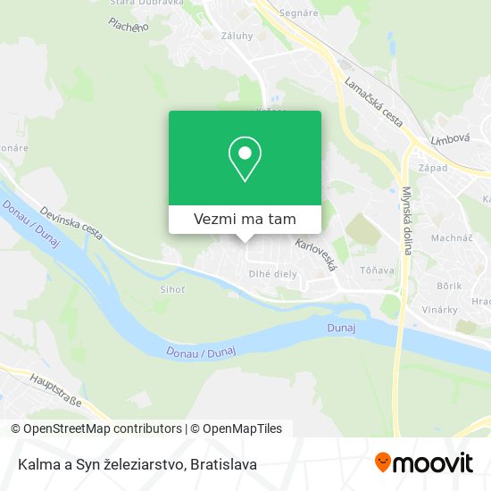 Kalma a Syn železiarstvo mapa