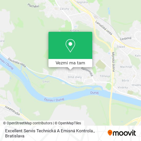 Excellent Servis Technická A Emisná Kontrola. mapa