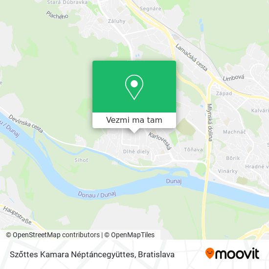 Szőttes Kamara Néptáncegyüttes mapa