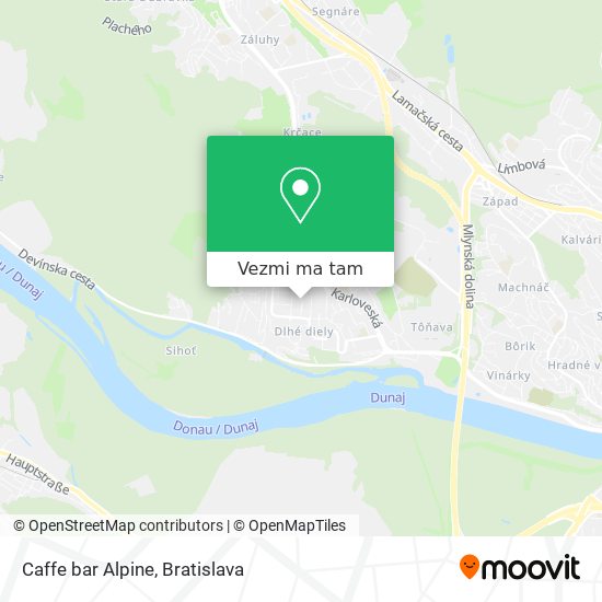 Caffe bar Alpine mapa
