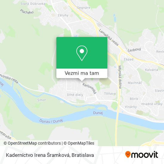 Kaderníctvo Irena Šramková mapa