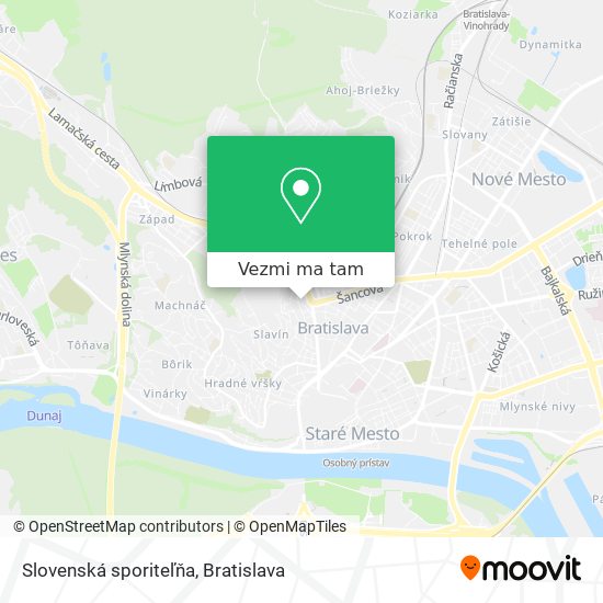 Slovenská sporiteľňa mapa