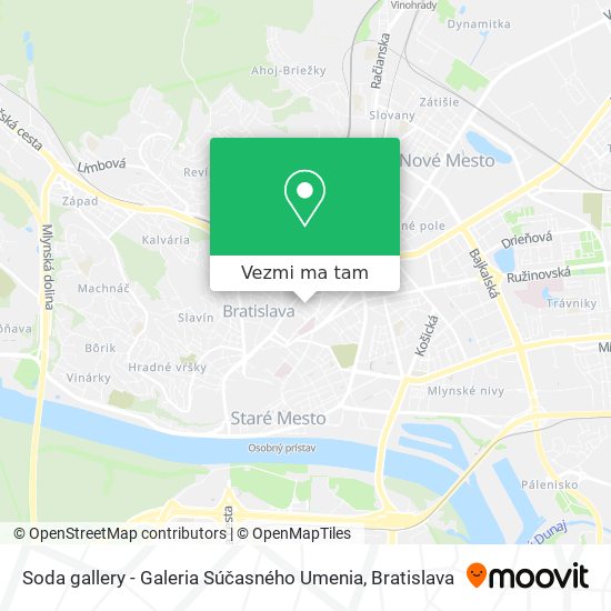 Soda gallery - Galeria Súčasného Umenia mapa