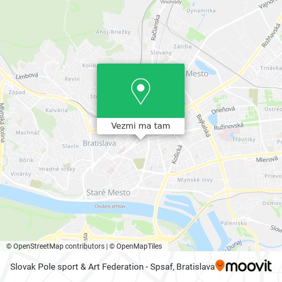 Slovak Pole sport & Art Federation - Spsaf mapa